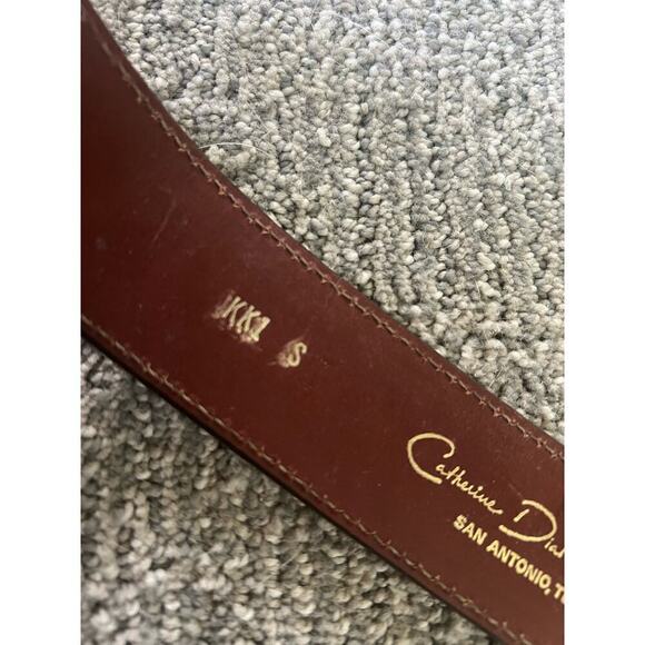 Catherine dial Easley brown leather Belt small - Picture 4 of 7